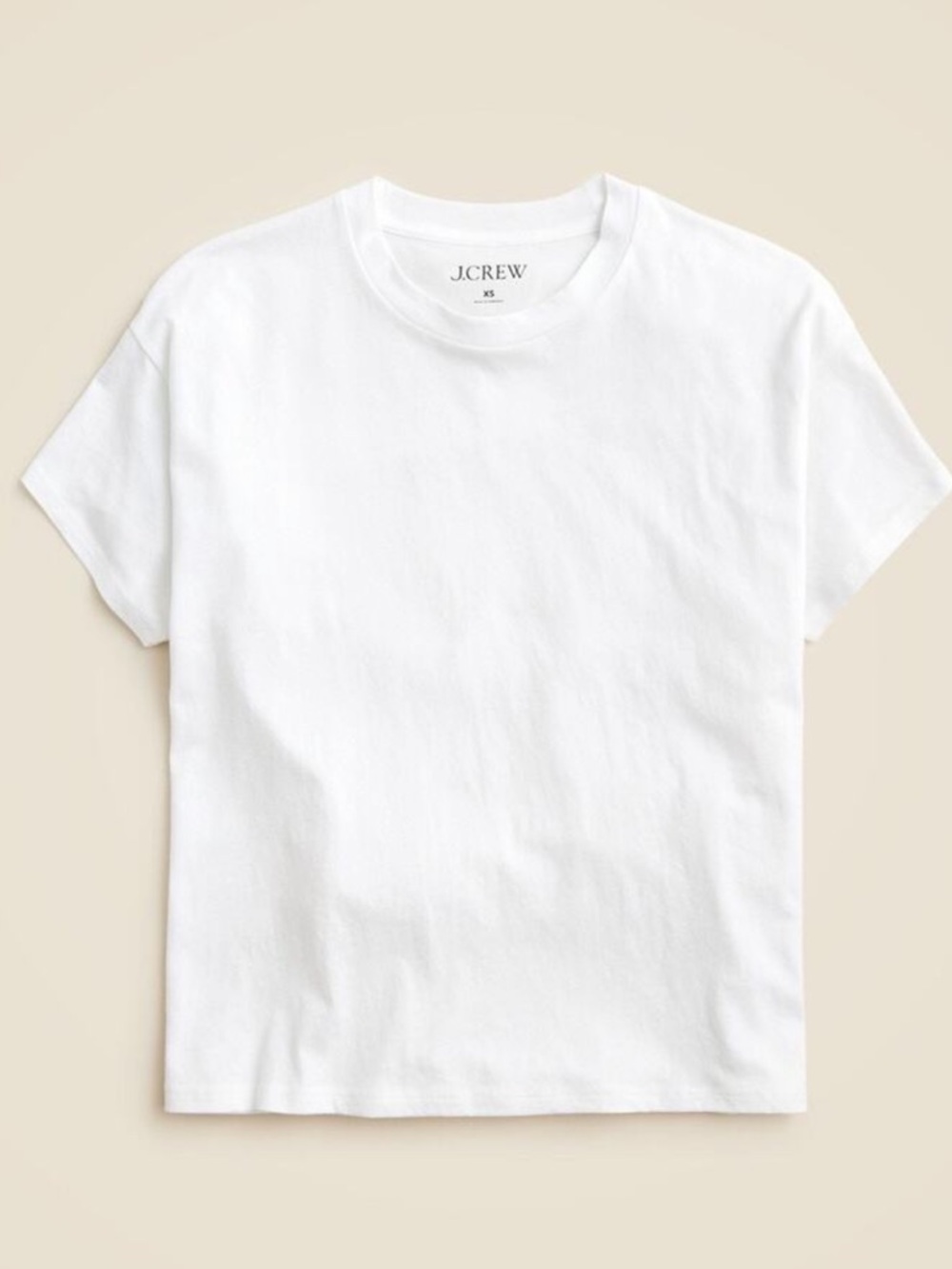 J. Crew White Short Sleeve Crewneck Tee